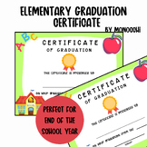 Elementary Graduation Certificate - End of School Year Cer