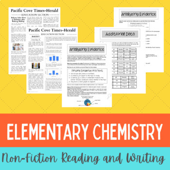 Preview of Elementary Chemistry Informational Reading and Writing Analyzing Evidence 
