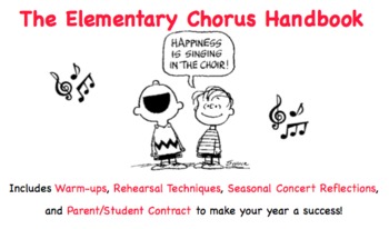 Preview of Elementary Chorus Pack: Teacher's Guide, Student Contract, and Reflections