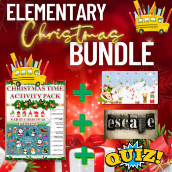 Preview of Elementary Christmas activities and lessons