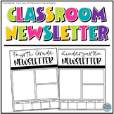 Elementary Classroom Newsletter