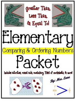 Preview of Elementary Comparing & Ordering Numbers Packet (JAM-PACKED!)