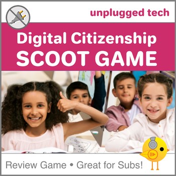 Preview of Elementary Digital Citizenship Scoot Game