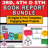Elementary Digital & PDF Printable Book Report & Novel Stu