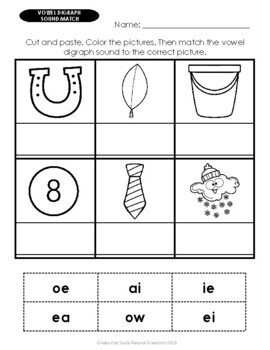 Elementary Digraph Sounds Worksheets by Souly Natural Creations | TpT