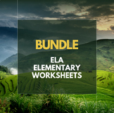 Elementary ELA Worksheet Bundle