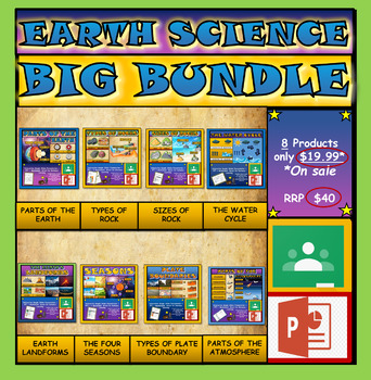 Preview of Elementary Earth Science Bundle:Google Slides Presentations + PPT's + Worksheets