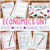 Economics Unit - Activities, Graphic Organizers, & Projects | Print and Digital