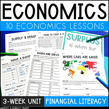 Preview of Economics Unit for 2nd & 3rd Grade - Elementary Economics Lessons and Activities