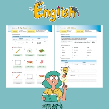 Preview of English Grammar Worksheets PDF[grade k-3]