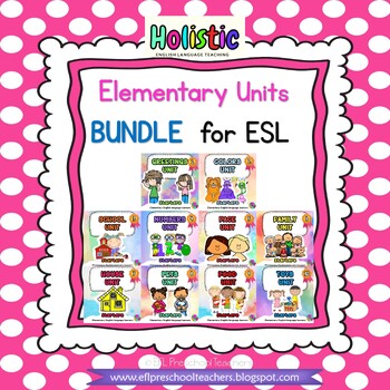 Preview of Elementary English Language learners teaching Units-Starters BUNDLE