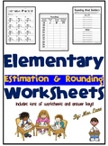 Elementary Estimation and Rounding Worksheets