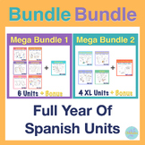 Elementary & Exploratory Complete Spanish Curriculum Bundle