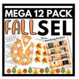 Elementary Fall Social Skills MEGA PACK- Thanksgiving, Aut