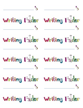 Elementary Folder Labels by Jyllian Marie | Teachers Pay Teachers