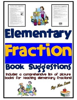 Preview of Elementary Fraction Book Suggestions
