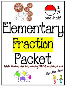 Preview of Elementary Fraction Packet (SUPER JAM-PACKED!)