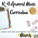 Elementary General Music Curriculum (K-6): March