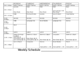 Elementary Grade 4-7 Editable Weekly Timetable Schedule