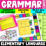 Elementary Grammar Games Mega Bundle K - 5 Language Standards