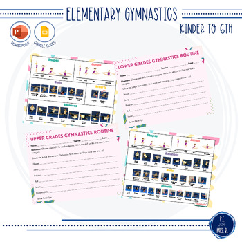 Preview of Elementary Gymnastics Unit Bundle | 1st Through 6th Grade | Physical Education