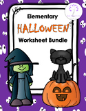 Elementary HALLOWEEN Worksheet Bundle