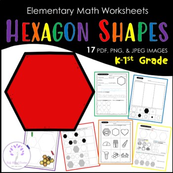 Preview of Elementary HEXAGON Shape Worksheets