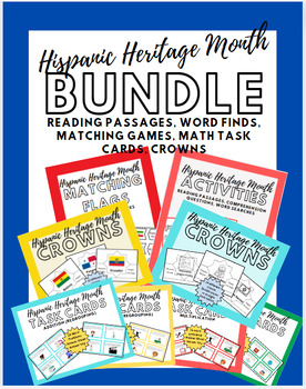 Preview of Elementary Hispanic Heritage Month BUNDLE