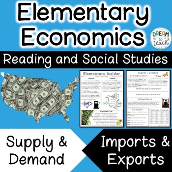 Preview of Imports & Exports - Supply & Demand - Newspaper Style Informational Text