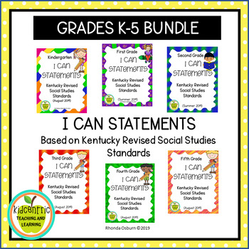 Preview of Elementary (K-5) "I Can" Statements for KY NEW Revised Social Studies Standards