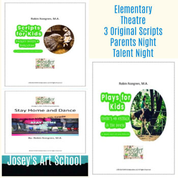 Preview of Elementary Kids Theatre Three Script Bundle Original Stories Talent Show