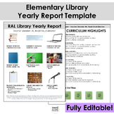 Elementary Library Annual Report Template | Fully Editable