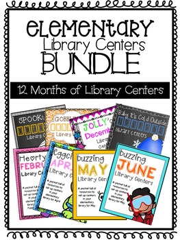 Preview of Elementary Library Centers GROWING BUNDLE