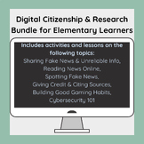 Elementary Library Digital Citizenship & Research Bundle