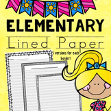 Elementary Lined Paper