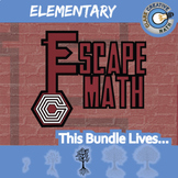 Elementary Math Escape Rooms Bundle -- Printable & Digital Games