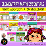 Elementary Math Essentials: Mixed Addition and Subtraction Bundle