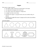 Elementary Math: Polygons Printable PDF