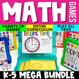 Elementary Math Review Games & Centers Bundle [K - 5]