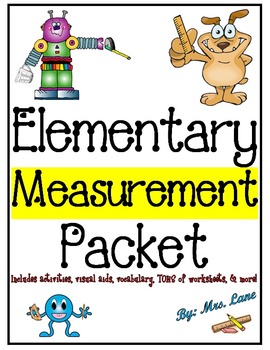 Preview of Elementary Measurement Packet (SUPER JAM-PACKED!)