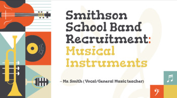 Preview of Elementary/Middle School Band Recruitment Presentation-Editable
