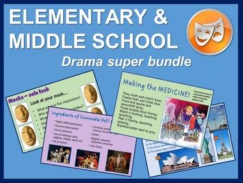 Preview of Elementary & Middle School Drama resource SUPER BUNDLE