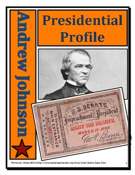 Preview of Elementary - Middle School Presidential Profile: Andrew Johnson
