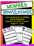 Editable Monthly Newsletters!