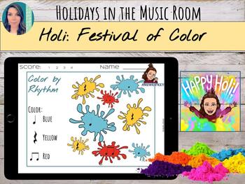 Preview of Elementary Music, Art, & Dance Lessons for Celebrating Holi: Festival of Colors