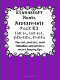 Elementary Music Assessment #3: Grade 3-4 {low la, low sol