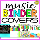 Music Teacher Binder Covers (Bright and Modern Music Binder)