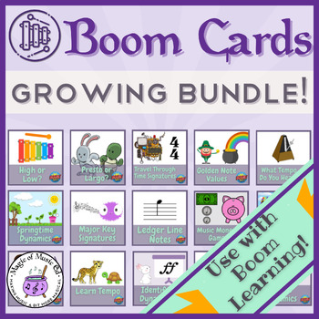 Preview of Elementary Music Boom Cards Collection - Growing BUNDLE!