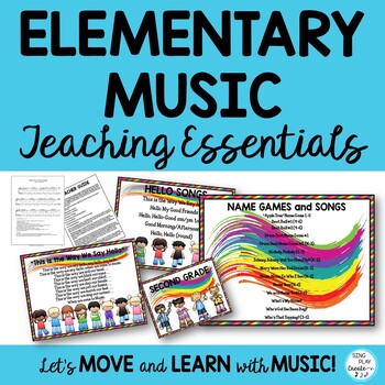 Preview of Elementary Music Class Essential Songs, Chants, Games, Back to School