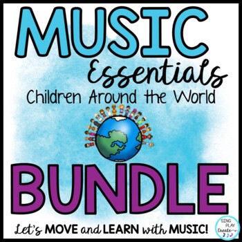 Preview of Elementary Music Class Resources World BUNDLE: Activities, Songs, Planner, Decor